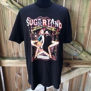 Sugarland Still the Same 2018 Concert Tour Black Short Sleeve Cotton T-Shirt L